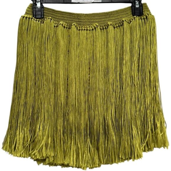 MYBEACHYSIDE Hand-Crochet Fringed Mini Skirt - Size XS-S - NWT - Picture 4 of 5